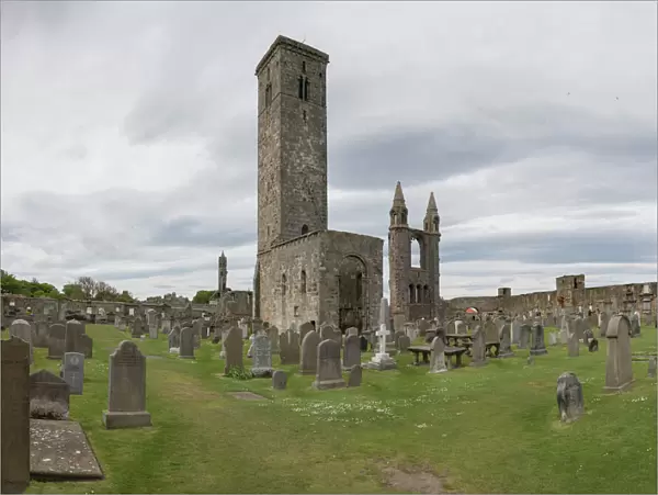 St. Andrews Cathedral ruins, St. Andrews, Fife, Scotland, United Kingdom, Europe
