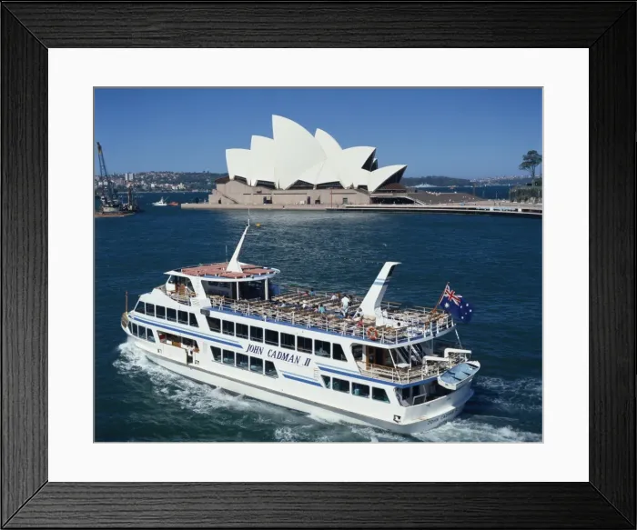 Framed Print : A ferry passes the Opera House in Sydney, New South Wales, Australia, Pacific Framed Print : A ferry passes the Opera House in Sydney, New South Wales, Australia, Pacific