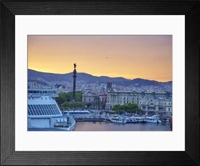 Framed Print : Barcelona Marina, Barcelona, Catalonia, Spain, Europe Framed Print : Barcelona Marina, Barcelona, Catalonia, Spain, Europe