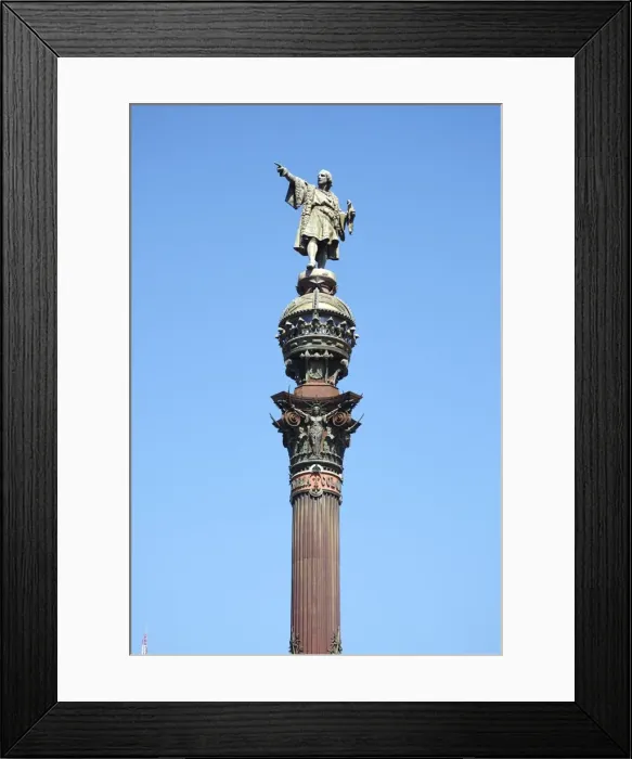 Framed Print : Christopher Colombus Monument, Barcelona, Spain, Europe Framed Print : Christopher Colombus Monument, Barcelona, Spain, Europe