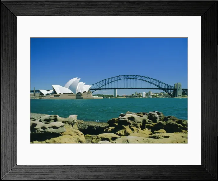 Framed Print : Opera House and Harbour Bridge, Sydney, New South Wales, Australia Framed Print : Opera House and Harbour Bridge, Sydney, New South Wales, Australia