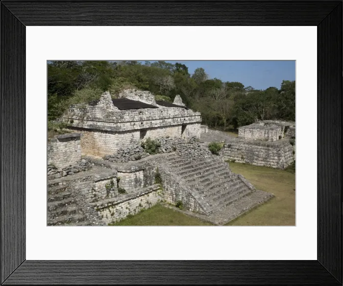 Framed Print : Structure 17 (the Twins), Ek Balam, Mayan archaeological site, Yucatan, Mexico, North Framed Print : Structure 17 (the Twins), Ek Balam, Mayan archaeological site, Yucatan, Mexico, North