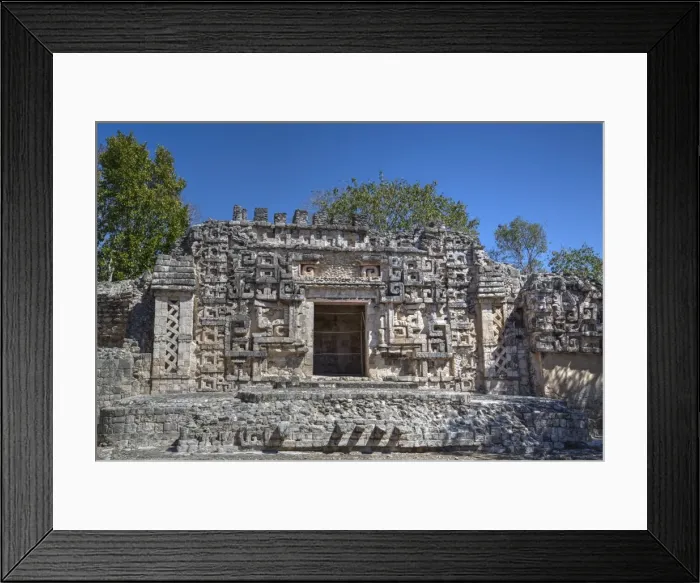 Framed Print : Monster Mouth Doorway, Structure II, Hochob, Mayan archaeological site, Chenes style Framed Print : Monster Mouth Doorway, Structure II, Hochob, Mayan archaeological site, Chenes style