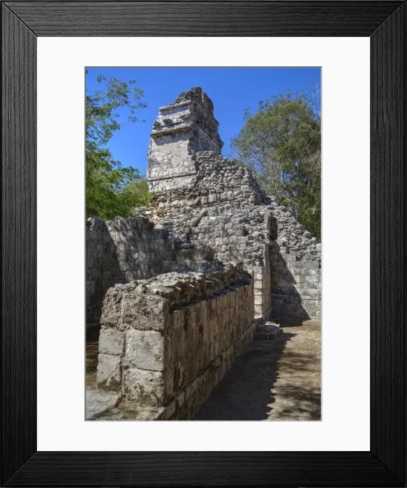 Framed Print : Structure VI, Hochob, Mayan archaeological site, Chenes style, Campeche, Mexico Framed Print : Structure VI, Hochob, Mayan archaeological site, Chenes style, Campeche, Mexico