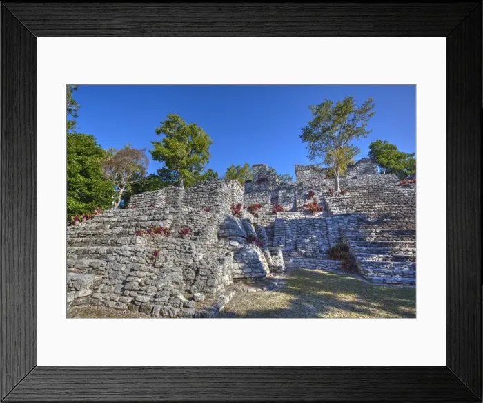 Framed Print : Nivel B, The Acropolis, Kinichna, Mayan archaeological site, Quintana Roo, Mexico Framed Print : Nivel B, The Acropolis, Kinichna, Mayan archaeological site, Quintana Roo, Mexico
