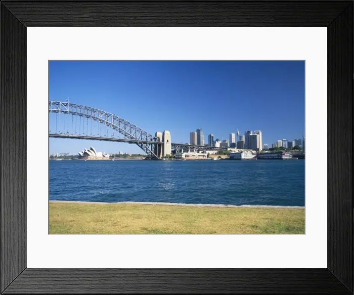 Framed Print : Sydney Harbour Bridge and Opera House, Sydney, New South Wales, Australia, Pacific Framed Print : Sydney Harbour Bridge and Opera House, Sydney, New South Wales, Australia, Pacific