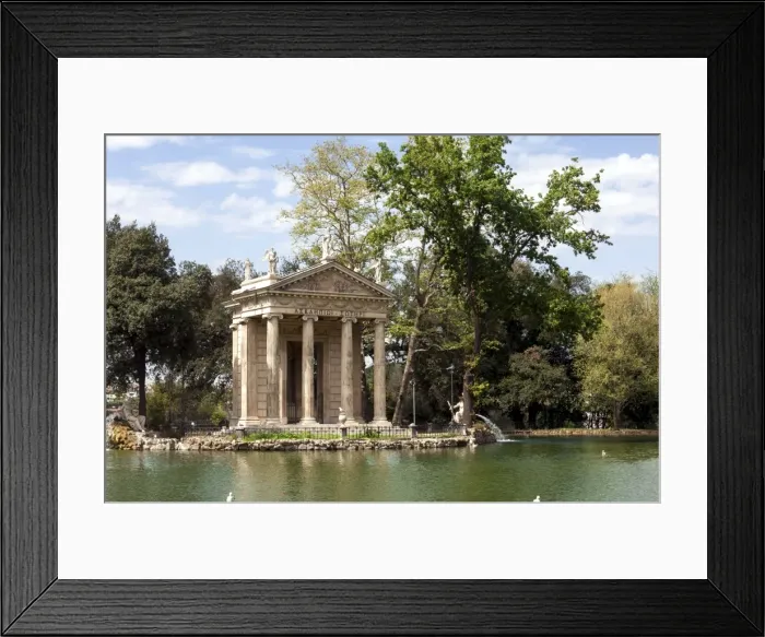 Framed Print : Ionic Temple of Aesculapius, God of Healing, designed by Antonio Asprucci, by an Framed Print : Ionic Temple of Aesculapius, God of Healing, designed by Antonio Asprucci, by an