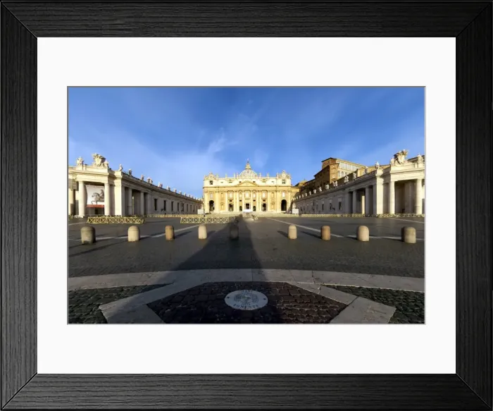Framed Print : St. Peters and Piazza San Pietro in the early morning, Vatican City, UNESCO World Heritage Site Framed Print : St. Peters and Piazza San Pietro in the early morning, Vatican City, UNESCO World Heritage Site