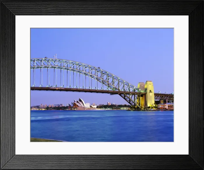Framed Print : Sydney Harbour Bridge and Opera House, Sydney, New South Wales, Australia Framed Print : Sydney Harbour Bridge and Opera House, Sydney, New South Wales, Australia