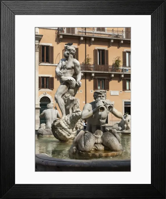 Framed Print : Fontana del Moro, by Bernini, Piazza Navona, Rome, Lazio, Italy, Europe Framed Print : Fontana del Moro, by Bernini, Piazza Navona, Rome, Lazio, Italy, Europe