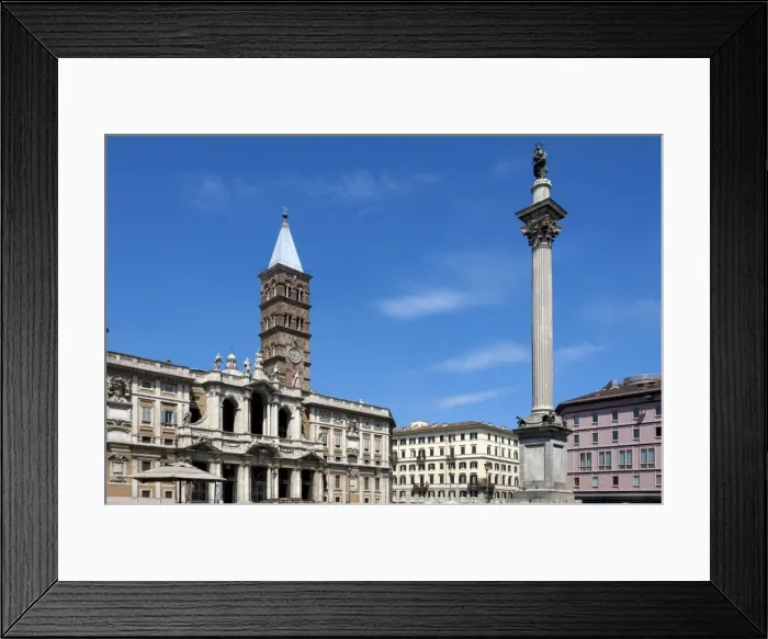 Framed Print : Marian Column and Basilica Santa Maria Maggiore, Rome, Lazio, Italy, Europe Framed Print : Marian Column and Basilica Santa Maria Maggiore, Rome, Lazio, Italy, Europe