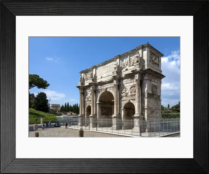 Framed Print : Arch of Constantine, Arch of Titus beyond, Ancient Roman Forum, UNESCO World Heritage Site Framed Print : Arch of Constantine, Arch of Titus beyond, Ancient Roman Forum, UNESCO World Heritage Site