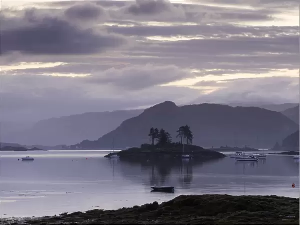 Dawn view of Plockton and Loch Carron near the Kyle of Lochalsh in the Scottish Highlands