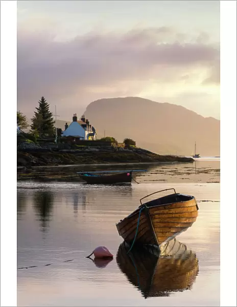 Dawn view of Plockton and Loch Carron near the Kyle of Lochalsh in the Scottish Highlands