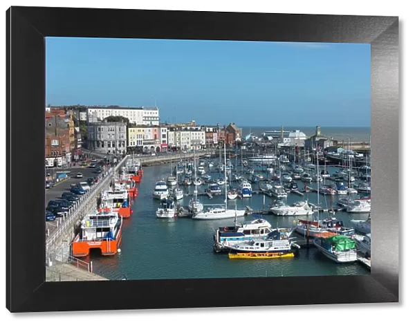 View of the Royal Harbour and Marina at Ramsgate, Kent, England, United Kingdom, Europe