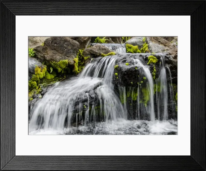 Framed Print : Small stream cascading over rocks in mountains of Kilauea, Kauai, Hawaii, United States of America Framed Print : Small stream cascading over rocks in mountains of Kilauea, Kauai, Hawaii, United States of America