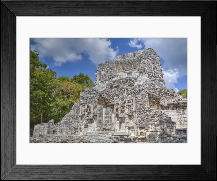 Framed Print : Structure XX, Chicanna, Mayan archaeological site, mixture of Chenes and Rio Bec styles Framed Print : Structure XX, Chicanna, Mayan archaeological site, mixture of Chenes and Rio Bec styles