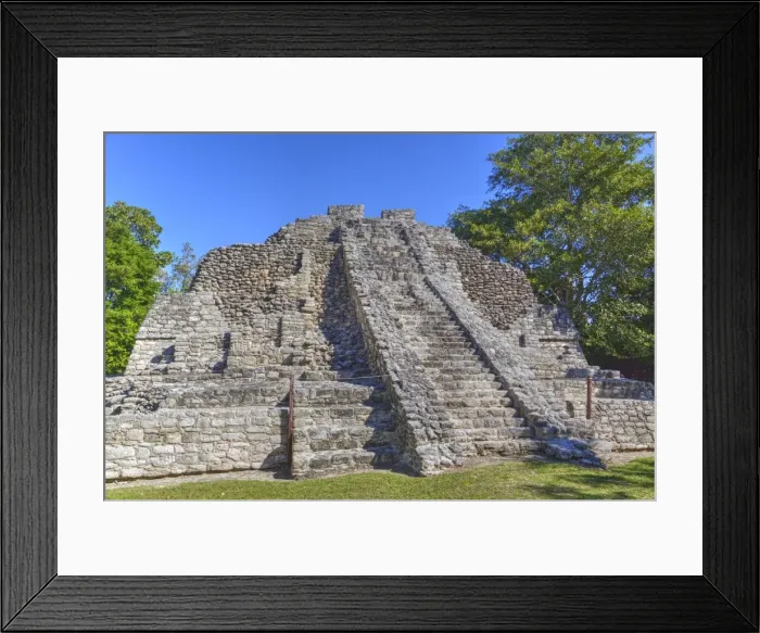 Framed Print : Temple I, Chaccoben, Mayan archaeological site, 110 miles south of Tulum, Classic Period Framed Print : Temple I, Chaccoben, Mayan archaeological site, 110 miles south of Tulum, Classic Period