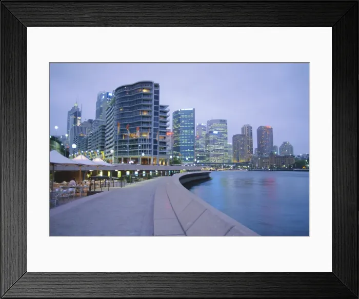 Framed Print : City skyline at dusk, Sydney, New South Wales, Australia Framed Print : City skyline at dusk, Sydney, New South Wales, Australia