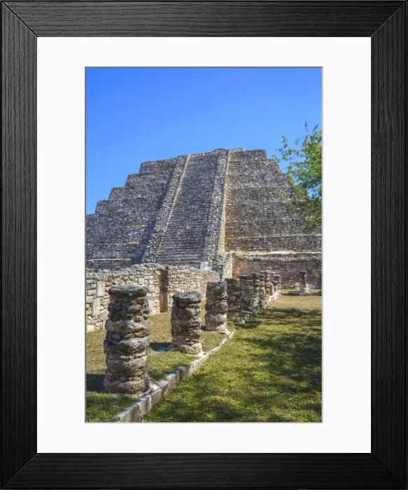 Framed Print : Castillo de Kukulcan, Mayapan, Mayan archaeological site, Yucatan, Mexico, North America Framed Print : Castillo de Kukulcan, Mayapan, Mayan archaeological site, Yucatan, Mexico, North America