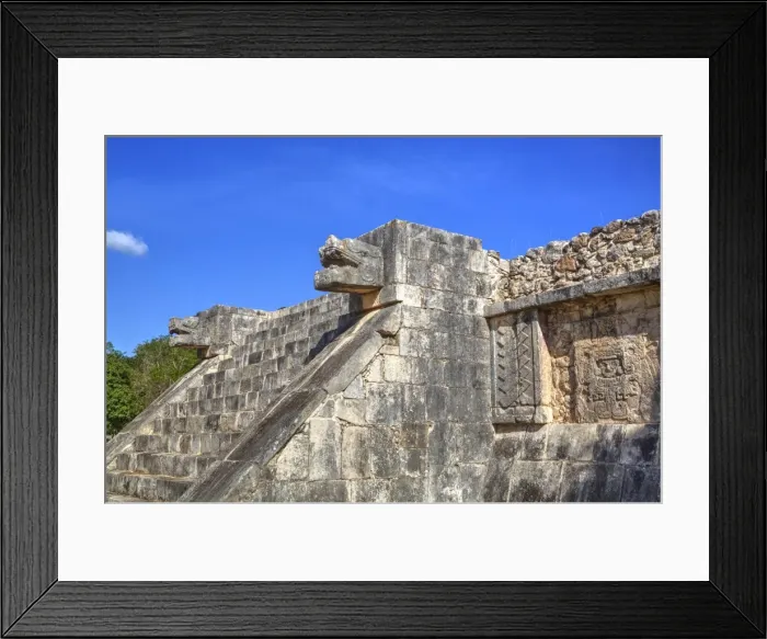 Framed Print : Stairway with serpent heads, Platform of Venus, Chichen Itza, UNESCO World Heritage Site Framed Print : Stairway with serpent heads, Platform of Venus, Chichen Itza, UNESCO World Heritage Site