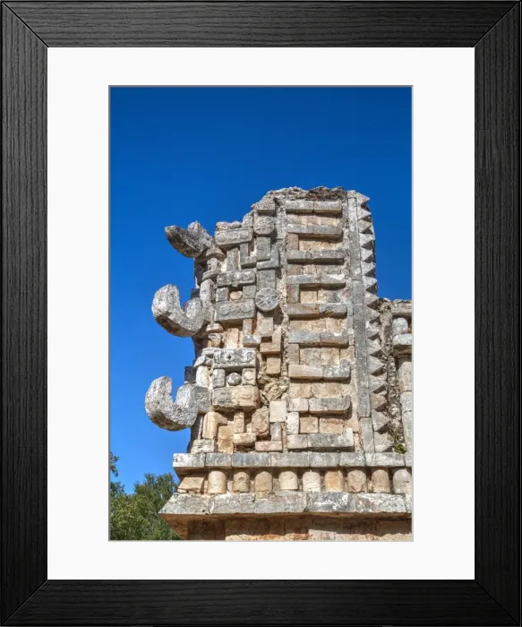 Framed Print : Chac Rain God masks, The Palace, Xlapak, Mayan archaeological site, Yucatan, Mexico Framed Print : Chac Rain God masks, The Palace, Xlapak, Mayan archaeological site, Yucatan, Mexico