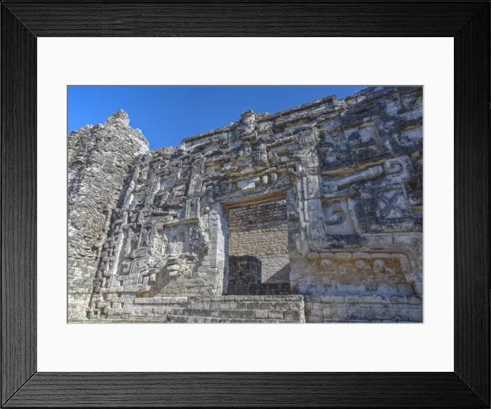 Framed Print : Monster Mouth Doorway, Hormiguero, Mayan archaeological site, Rio Bec style, Campeche Framed Print : Monster Mouth Doorway, Hormiguero, Mayan archaeological site, Rio Bec style, Campeche