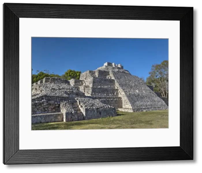 Framed Print : Temple of the South, Edzna, Mayan archaeological site, Campeche, Mexico, North America Framed Print : Temple of the South, Edzna, Mayan archaeological site, Campeche, Mexico, North America