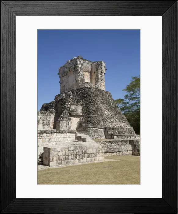 Framed Print : Dzibilnocac (Painted Vault) Temple, Dzibilnocac, Mayan archaeological ruins, Chenes style Framed Print : Dzibilnocac (Painted Vault) Temple, Dzibilnocac, Mayan archaeological ruins, Chenes style