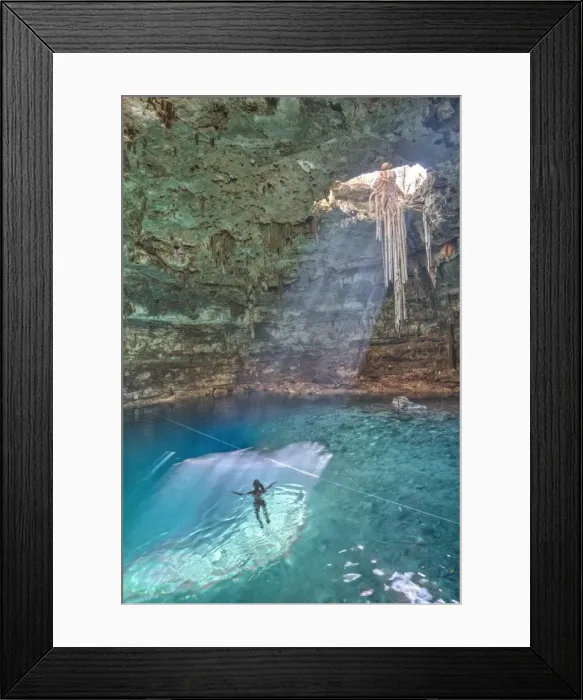 Framed Print : Cenote Samula, near Valladolid, Yucatan, Mexico, North America Framed Print : Cenote Samula, near Valladolid, Yucatan, Mexico, North America