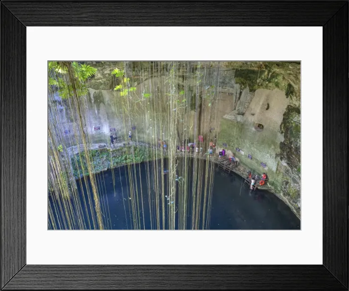 Framed Print : Cenote Ik Kil, near Chichen Itza, Yucatan, Mexico, North America Framed Print : Cenote Ik Kil, near Chichen Itza, Yucatan, Mexico, North America