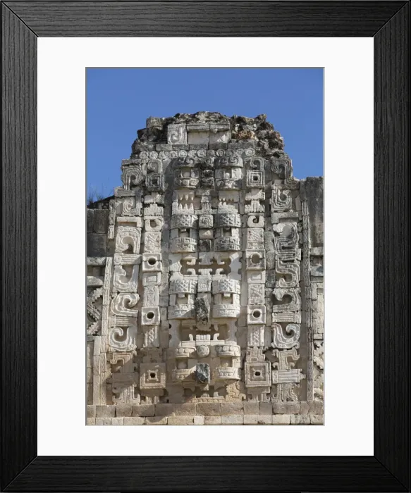 Framed Print : Chac Rain God masks, Nuns Quadrangle, Uxmal, Mayan archaeological site, UNESCO World Heritage Site Framed Print : Chac Rain God masks, Nuns Quadrangle, Uxmal, Mayan archaeological site, UNESCO World Heritage Site