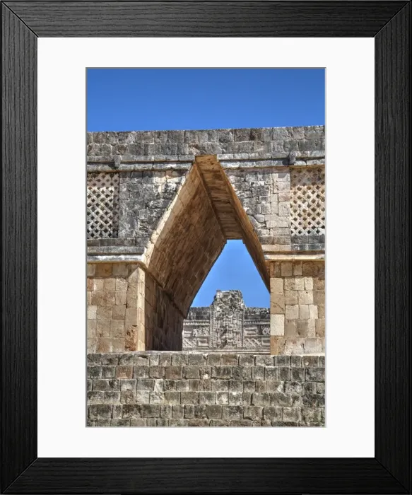 Framed Print : Corbelled arch, Nuns Quadrangle, Uxmal, Mayan archaeological site, UNESCO World Heritage Site Framed Print : Corbelled arch, Nuns Quadrangle, Uxmal, Mayan archaeological site, UNESCO World Heritage Site