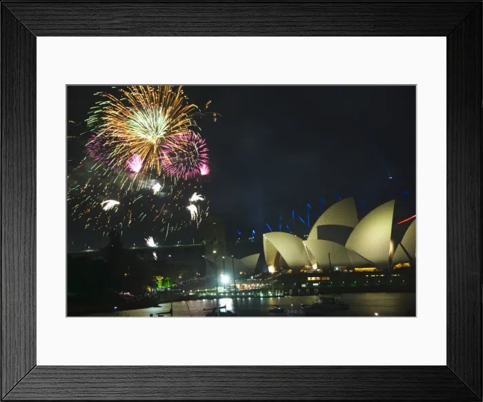 Framed Print : New Years Eve 2006, 75th Diamond Anniversary Firework Celebrations, Opera House Framed Print : New Years Eve 2006, 75th Diamond Anniversary Firework Celebrations, Opera House
