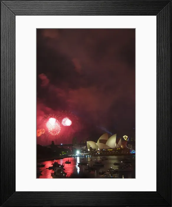 Framed Print : New Years Eve 2006, 75th Diamond Anniversary Firework Celebrations, Opera House Framed Print : New Years Eve 2006, 75th Diamond Anniversary Firework Celebrations, Opera House