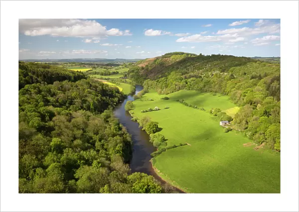 View over Wye Valley from Symonds Yat Rock, Symonds Yat, Forest of Dean, Herefordshire