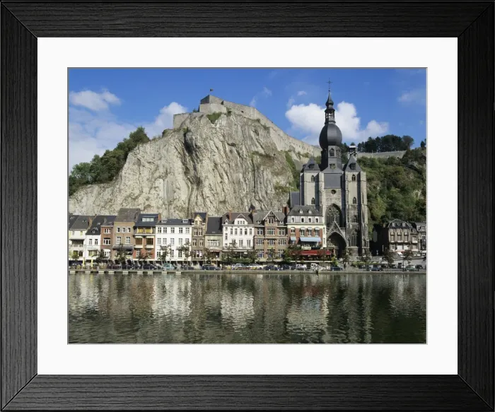 Framed Print : Citadel and Collegiate Church on River Meuse, Dinant, Wallonia, Belgium, Europe Framed Print : Citadel and Collegiate Church on River Meuse, Dinant, Wallonia, Belgium, Europe
