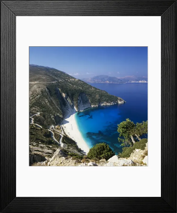 Framed Print : Myrtos Beach, north-west coast, Kefalonia, Ionian Islands, Greek Islands, Greece, Europe Framed Print : Myrtos Beach, north-west coast, Kefalonia, Ionian Islands, Greek Islands, Greece, Europe
