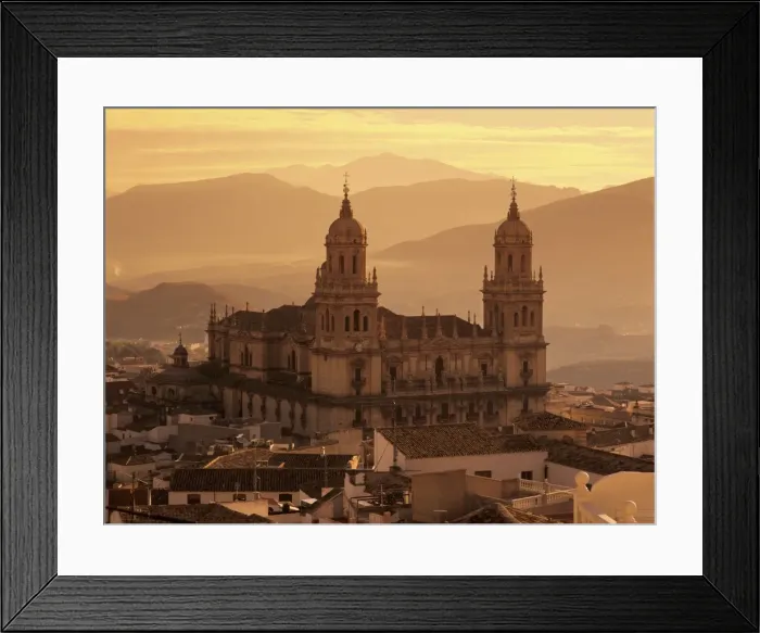 Framed Print : Jaen Cathedral at sunset, Jaen, Andalucia, Spain, Europe Framed Print : Jaen Cathedral at sunset, Jaen, Andalucia, Spain, Europe
