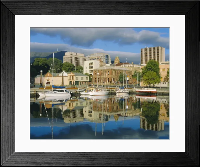 Framed Print : Hobart Harbour, Tasmania, Australia
