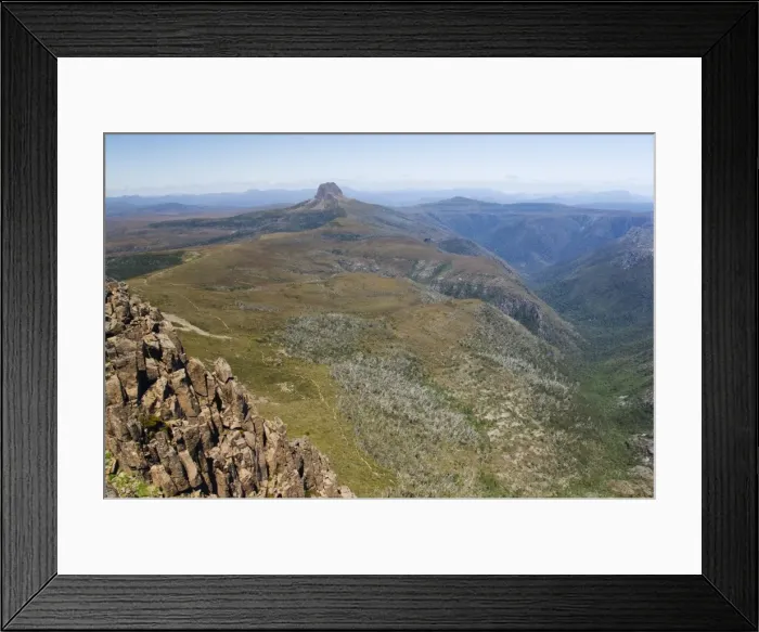 Framed Print : View of Barn Bluff from Cradle Mountain on the Overland Track, Cradle Mountain Lake St Clair National Park, part of Tasmanian Wildernes, UNESCO World Heritage Site, Tasmania Framed Print : View of Barn Bluff from Cradle Mountain on the Overland Track, Cradle Mountain Lake St Clair National Park, part of Tasmanian Wildernes, UNESCO World Heritage Site, Tasmania