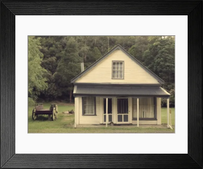 Framed Print : Historic cottage, Wallhalla Historic Township, Victoria, Australia, Pacific Framed Print : Historic cottage, Wallhalla Historic Township, Victoria, Australia, Pacific