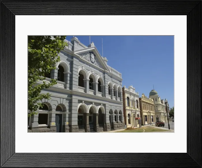 Framed Print : P. & O. Building, in port city of Fremantle, Western Australia, Australia, Pacific Framed Print : P. & O. Building, in port city of Fremantle, Western Australia, Australia, Pacific