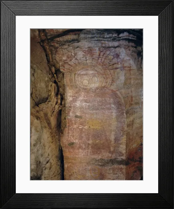 Framed Print : Wandjana type aboriginal painting, near King Edward River, Kulumburu Road Framed Print : Wandjana type aboriginal painting, near King Edward River, Kulumburu Road