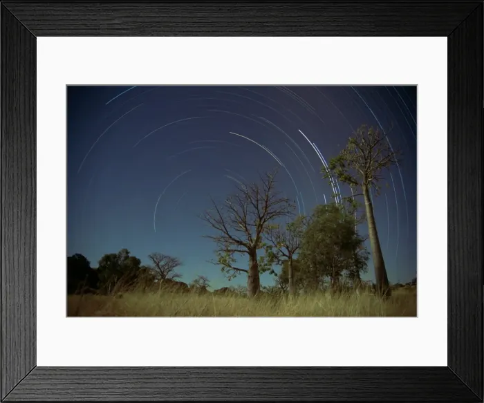 Framed Print : Star trails, Kimberley, Western Australia, Australia, Pacific Framed Print : Star trails, Kimberley, Western Australia, Australia, Pacific
