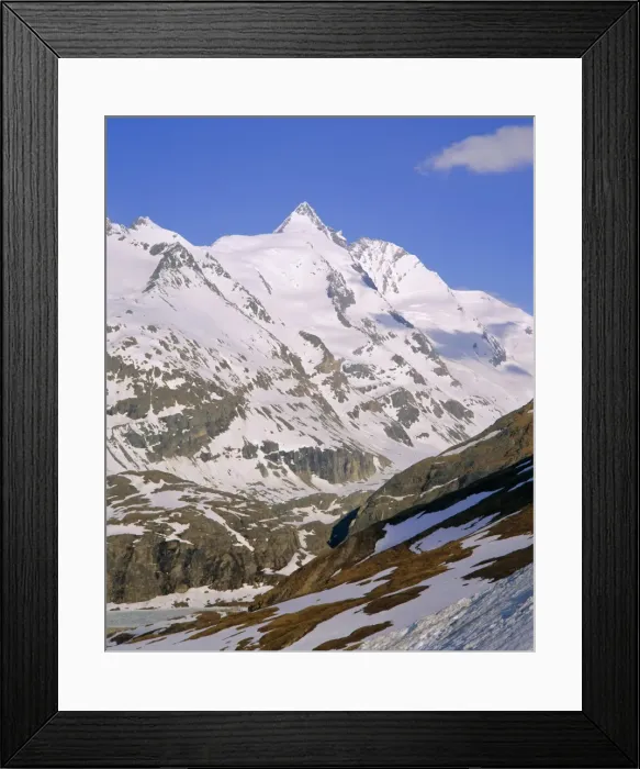 Framed Print : Grossglockner, 3797m, Hohe Tauern National Park region, Austria Framed Print : Grossglockner, 3797m, Hohe Tauern National Park region, Austria