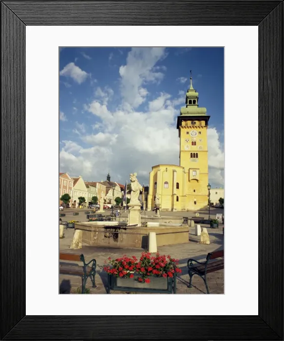 Framed Print : Rathaus with Renaissance tower and Rathauskapelle, Hauptplatz, Retz, Lower Austria Framed Print : Rathaus with Renaissance tower and Rathauskapelle, Hauptplatz, Retz, Lower Austria