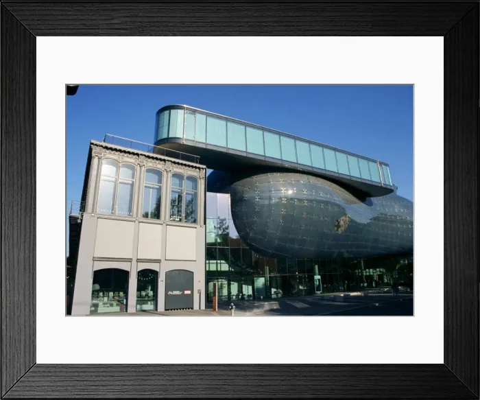 Framed Print : Kunsthaus, Art Gallery, by architects Peter Cook and Colin Fournier, an example of Modernism Framed Print : Kunsthaus, Art Gallery, by architects Peter Cook and Colin Fournier, an example of Modernism