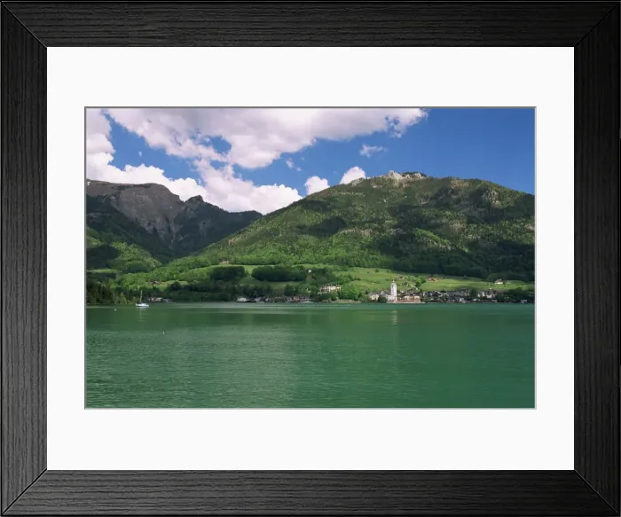 Framed Print : Lake Wolfgangsee, St. Wolfgang, Salzkammergut, Austria, Europe Framed Print : Lake Wolfgangsee, St. Wolfgang, Salzkammergut, Austria, Europe