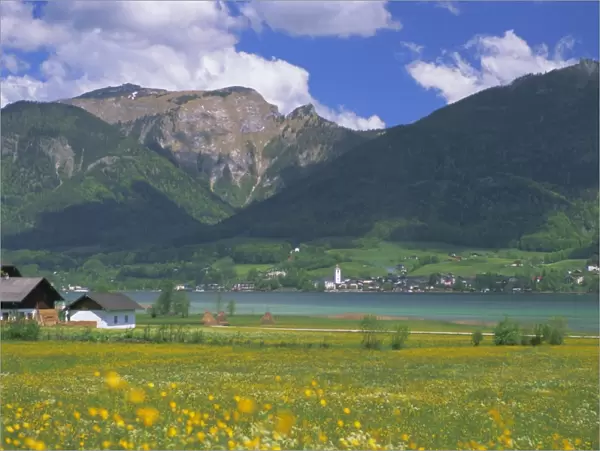 Lake Wolfgangsee, St. Wolfgang, the Salzkammergut, Austria, Europe